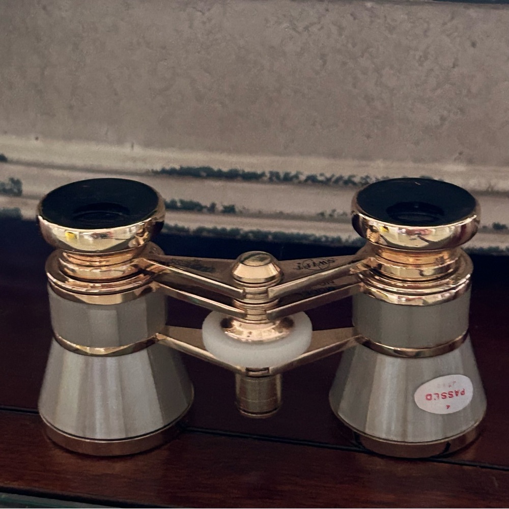 SWIFT GOLD AND GRAY OPERA GLASSES, VINTAGE 1980s, LIKE NEW CONDITION!🎟️ - Picture 3 of 14